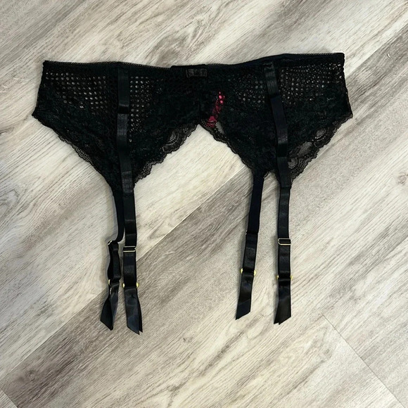 Sexy 2 Piece Babydoll Set / Lace & Mesh Open Cups Off The Shoulder Detail 1X/2X - Picture 9 of 10